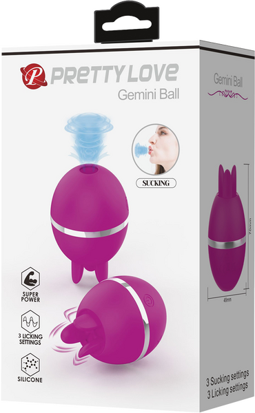 Gemini Ball Sucking and Licking Vibrator