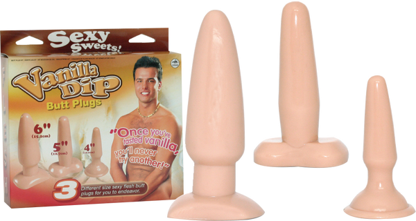 Vanilla Dip Butt Plugs