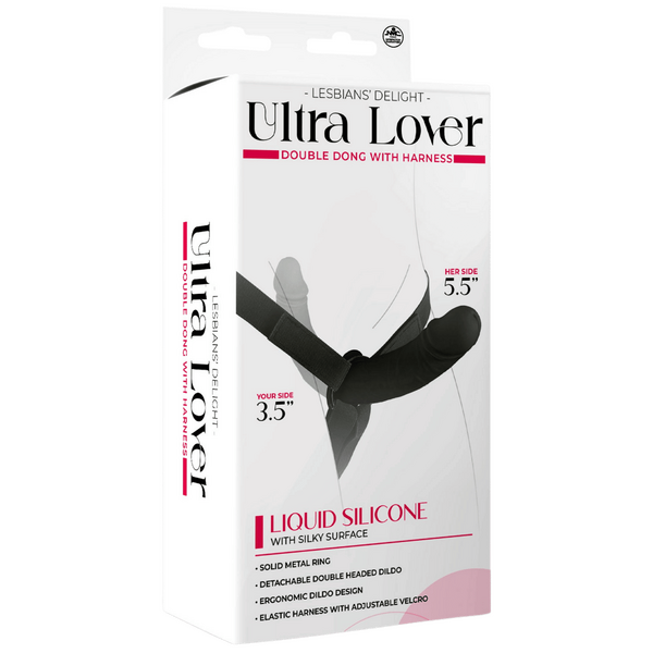 Ultra Lover - Double Penetrix Dong with Harness