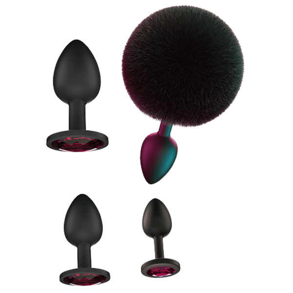 Booty Fantasy 4 Piece Diamond Butt Plug Collection