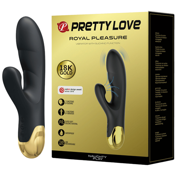 Vibrator with Sucking Function - 18K