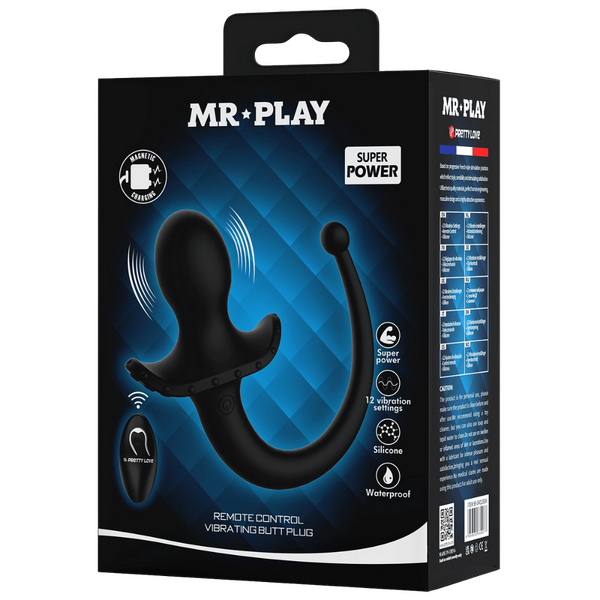 Remote Control Vibrating Butt Plug Tail