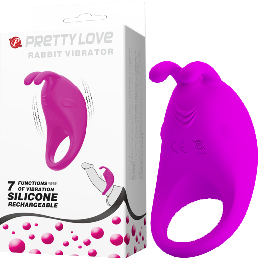 Rechargeable Rabbit Vibrator Cockring