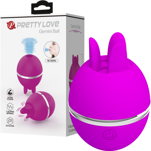 Gemini Ball Sucking and Licking Vibrator