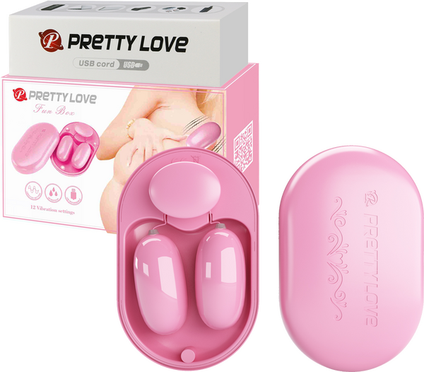 Dual Vibrating Bullet Fun Box - ReChargeable