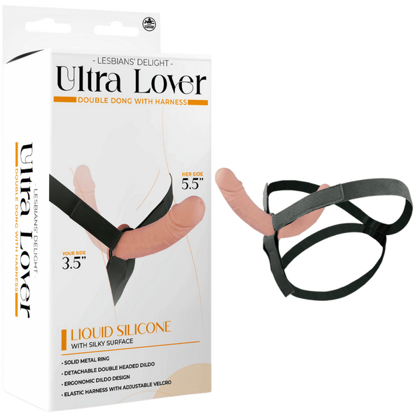 Ultra Lover - Double Penetrix Dong with Harness