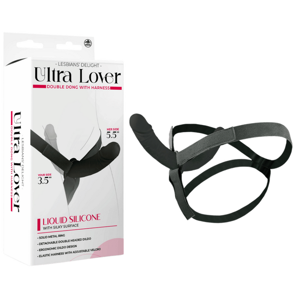 Ultra Lover - Double Penetrix Dong with Harness