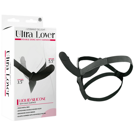 Ultra Lover - Double Penetrix Dong with Harness