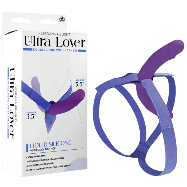 Ultra Lover - Double Penetrix Dong with Harness